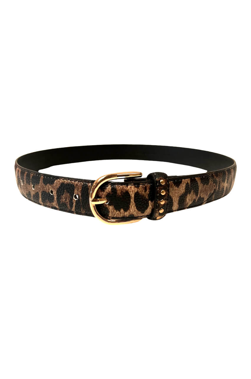 Leopard print womens belt best sale