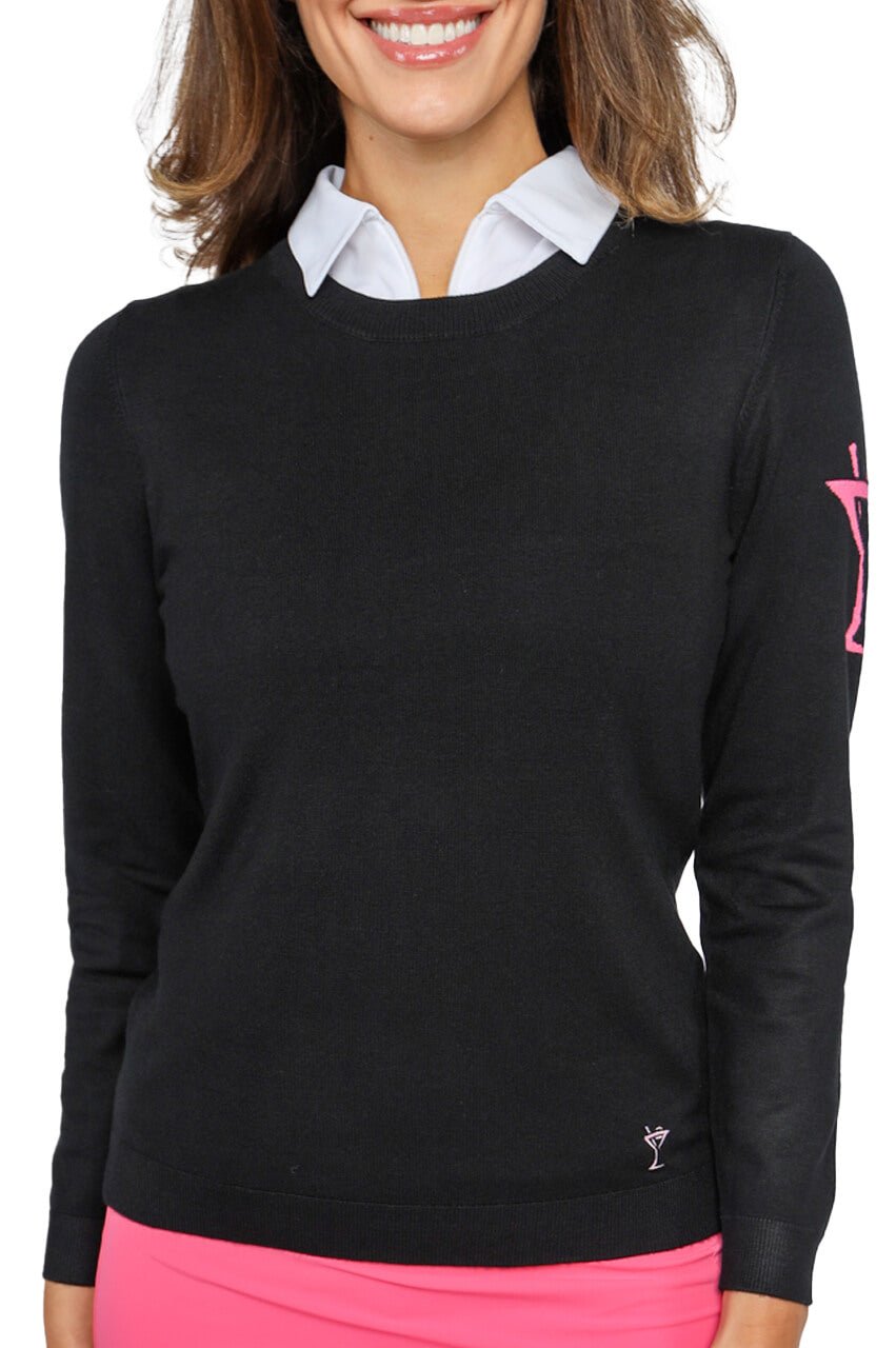 Black Martini Crewneck Sweater - GolftiniSweaters