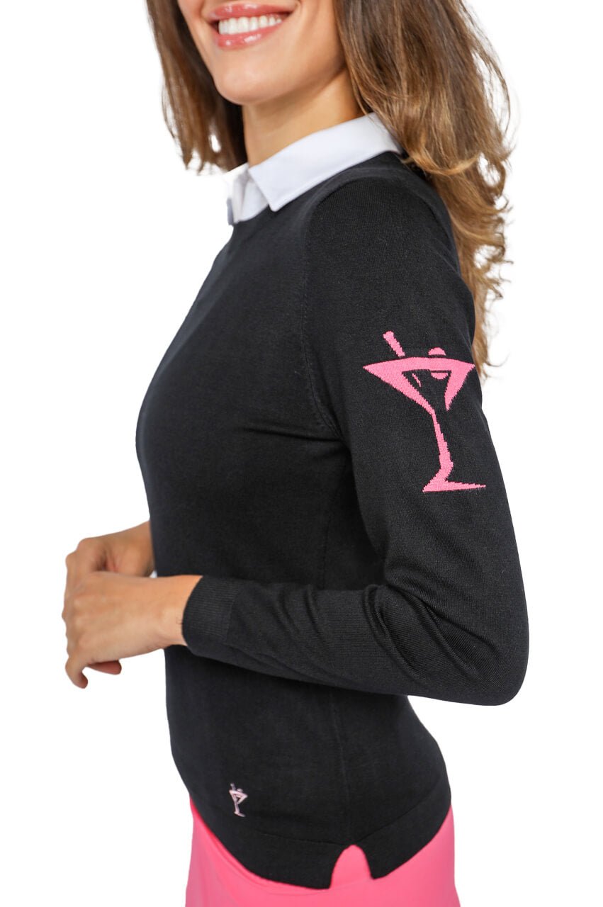 Black Martini Crewneck Sweater - GolftiniSweaters