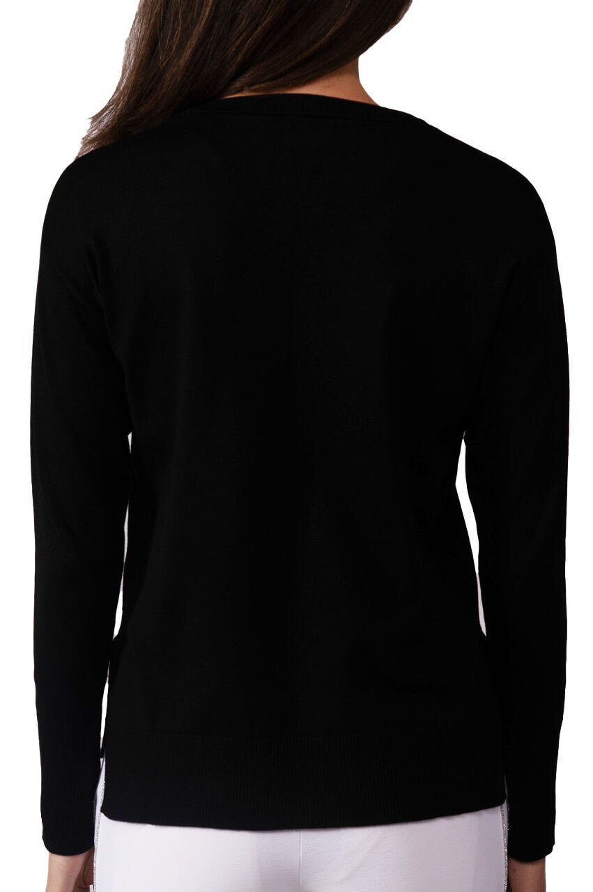 Black Relaxed Fit Sweater - GolftiniSweaters