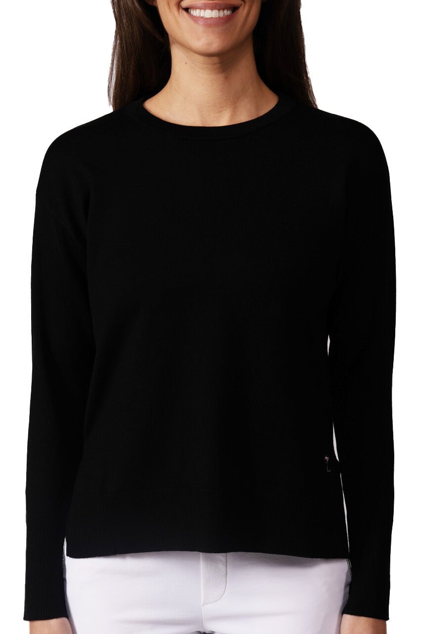 Black Relaxed Fit Sweater - GolftiniSweaters