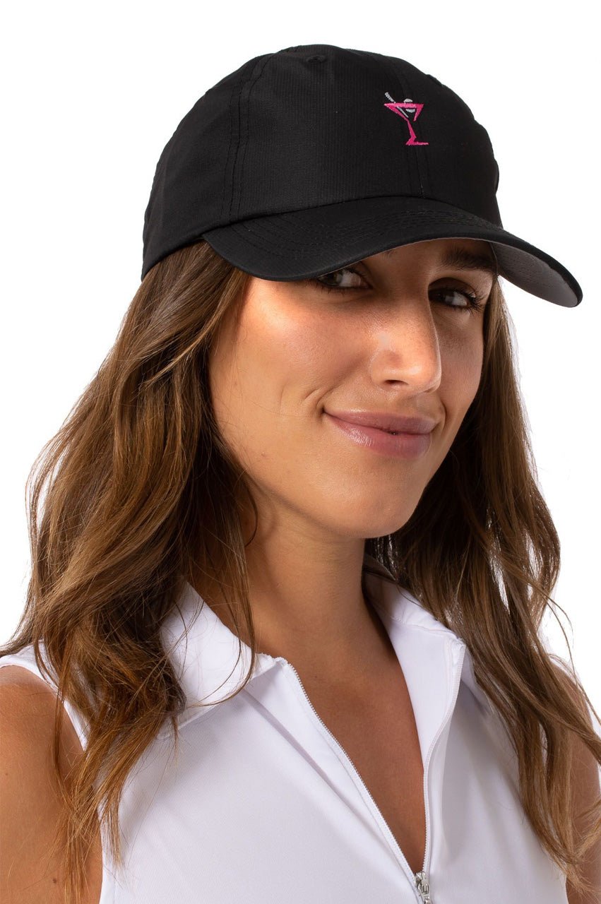 Black Small Fit Performance Hat - GolftiniHats & Visors