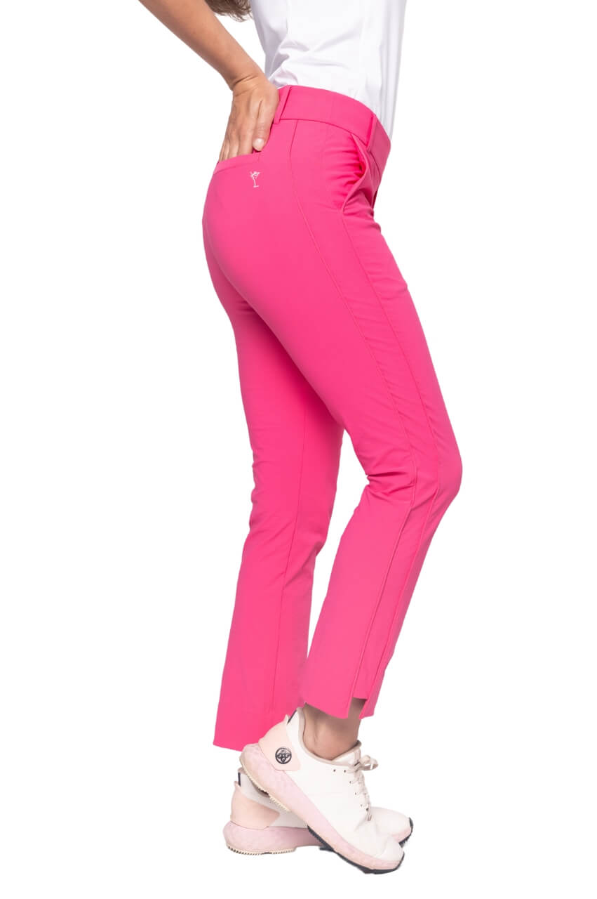 Hot Pink Stretch Ankle Pant - GolftiniPant