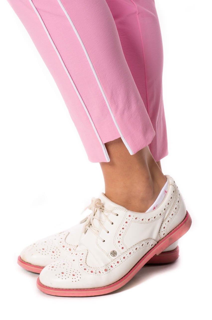 Bubble Gum Pink Stretch Ankle Pant - GolftiniPant