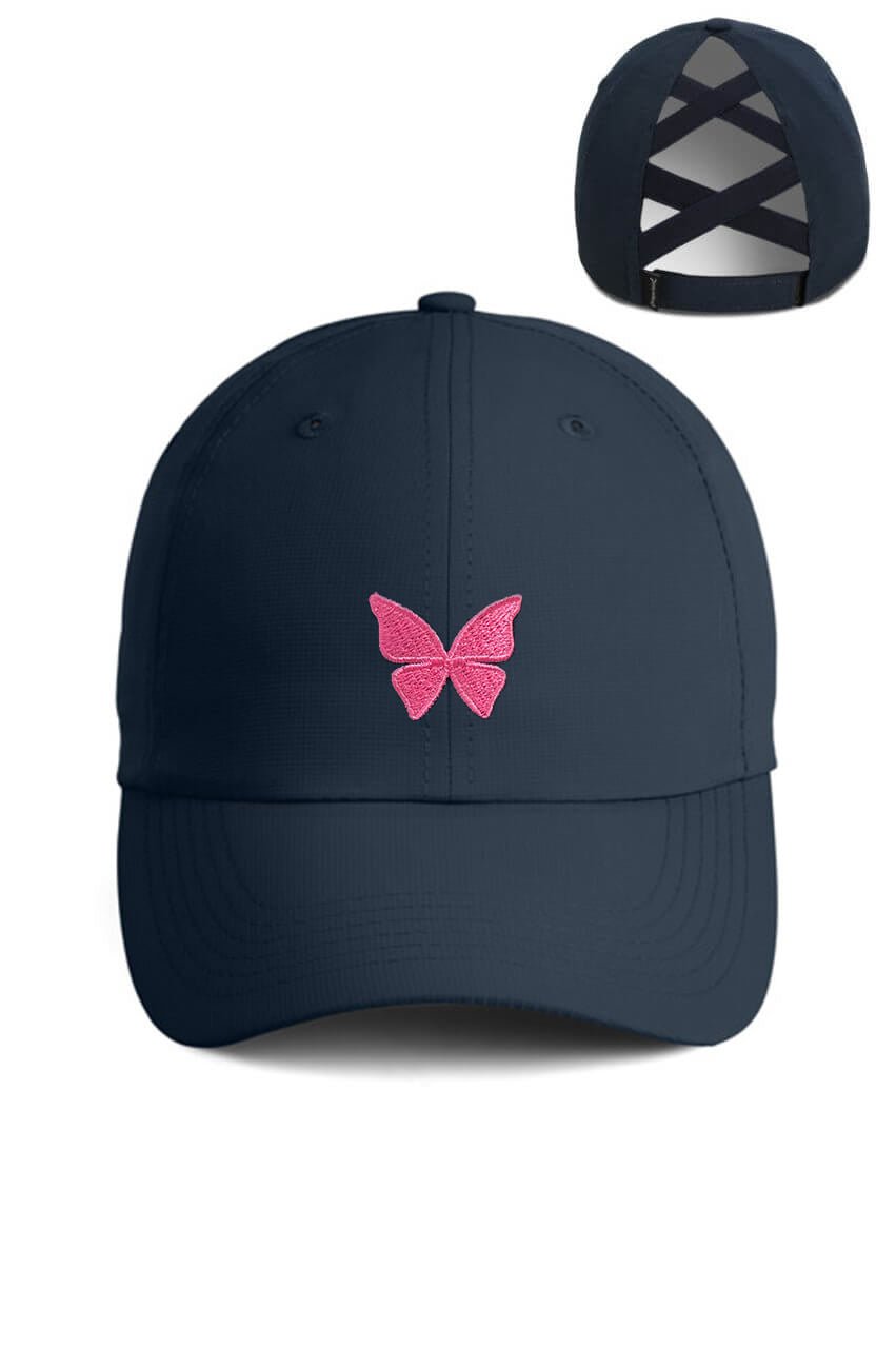 Butterfly Small Fit Ponytail Hat - GolftiniHats & Visors