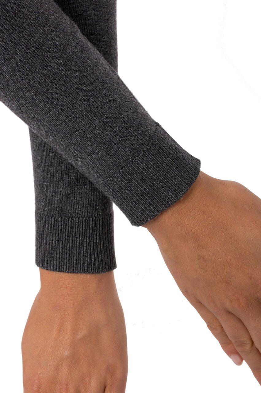 Charcoal Stretch V - Neck Sweater - GolftiniSweaters