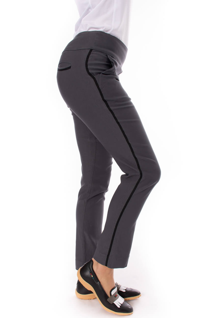 Charcoal Trophy Pull - On Pant - GolftiniPant