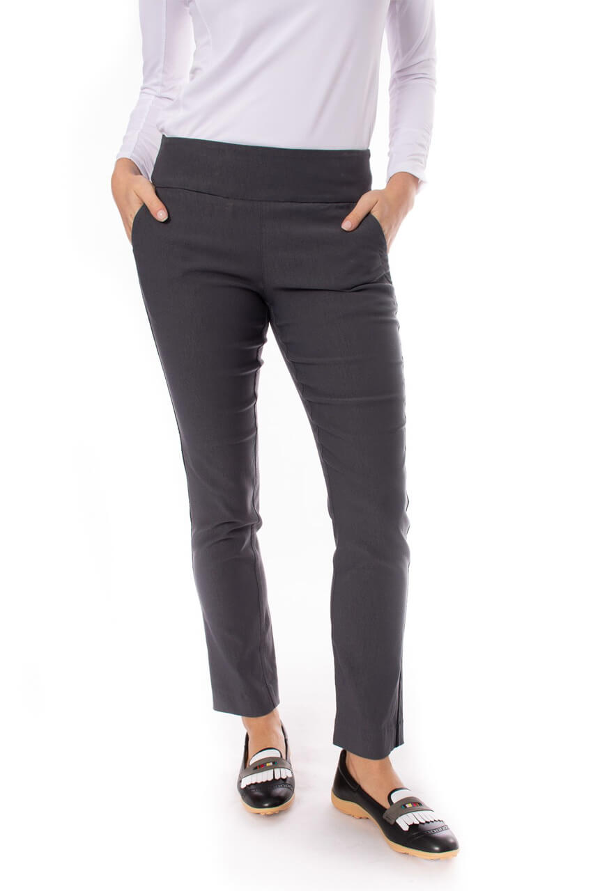 Charcoal Trophy Pull - On Pant - GolftiniPant