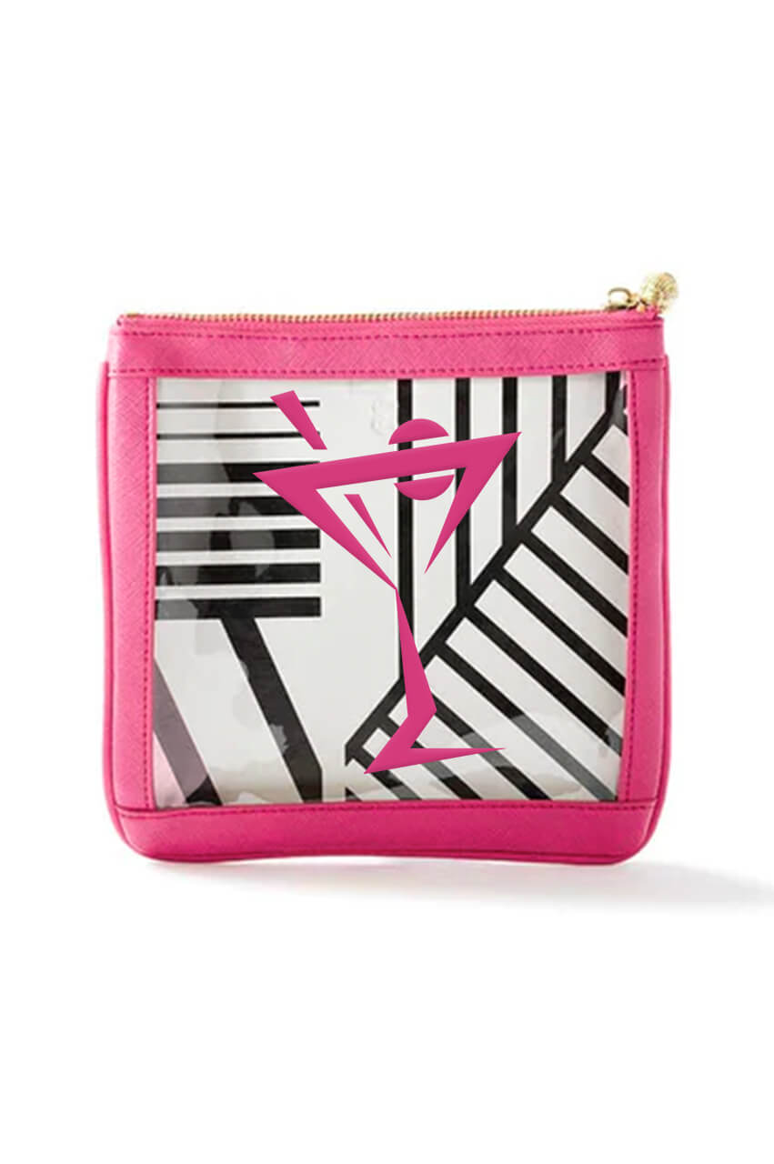 Hot Pink Essentials Clear Bag - GolftiniAccessories