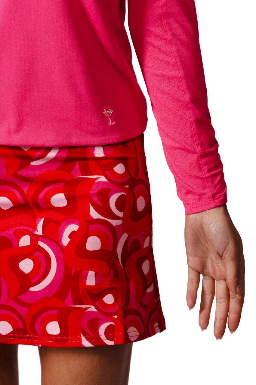 Hot Pink Long Sleeve Lisa Sport Polo - GolftiniTops