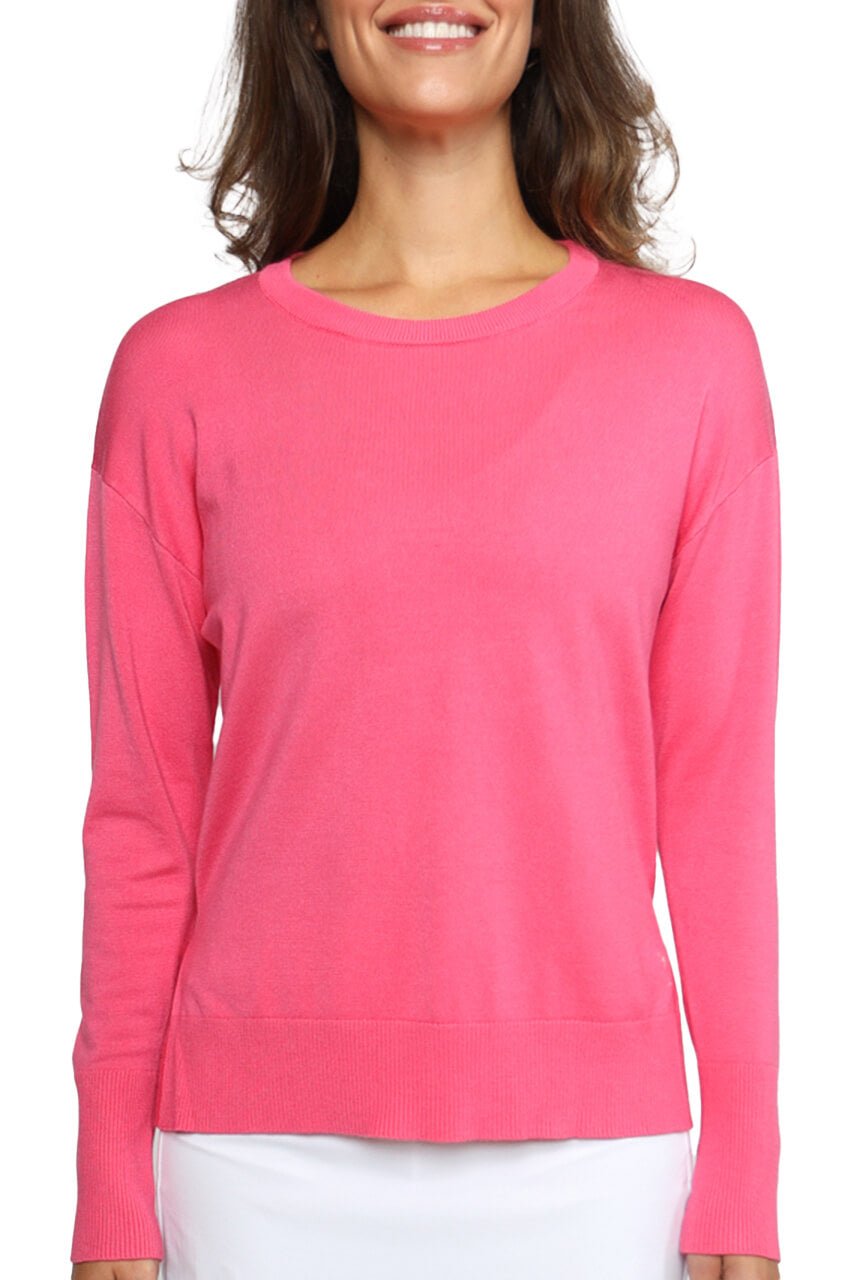 Hot Pink Relaxed Fit Sweater - GolftiniSweaters