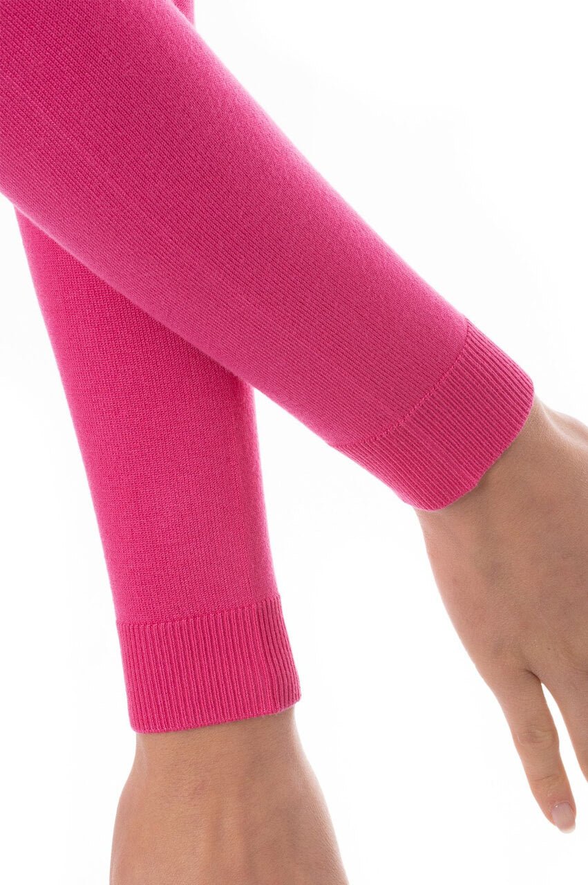 Hot Pink Stretch V - Neck Sweater - GolftiniSweaters
