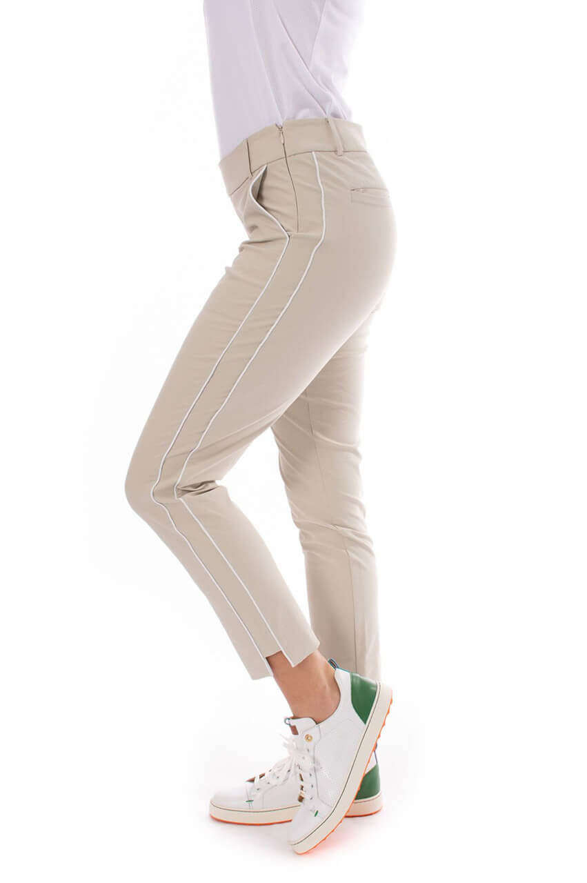 Khaki Stretch Ankle Pant - GolftiniPant