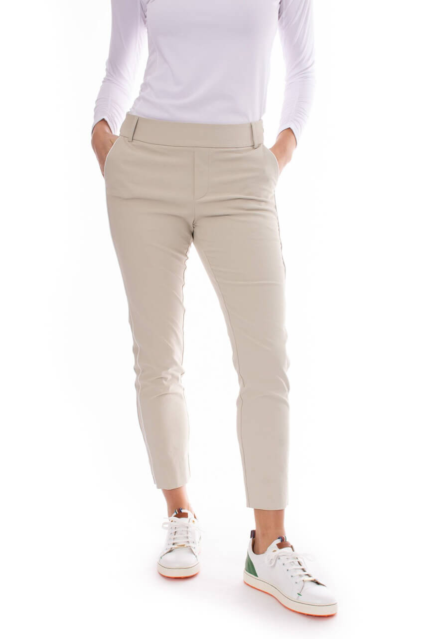 Khaki Stretch Ankle Pant - GolftiniPant