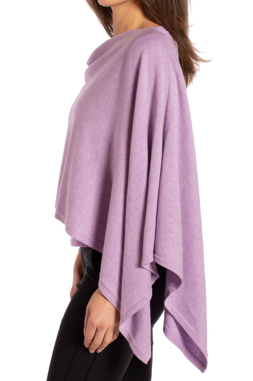 Lavender Cotton Cashmere Poncho - GolftiniPonchos