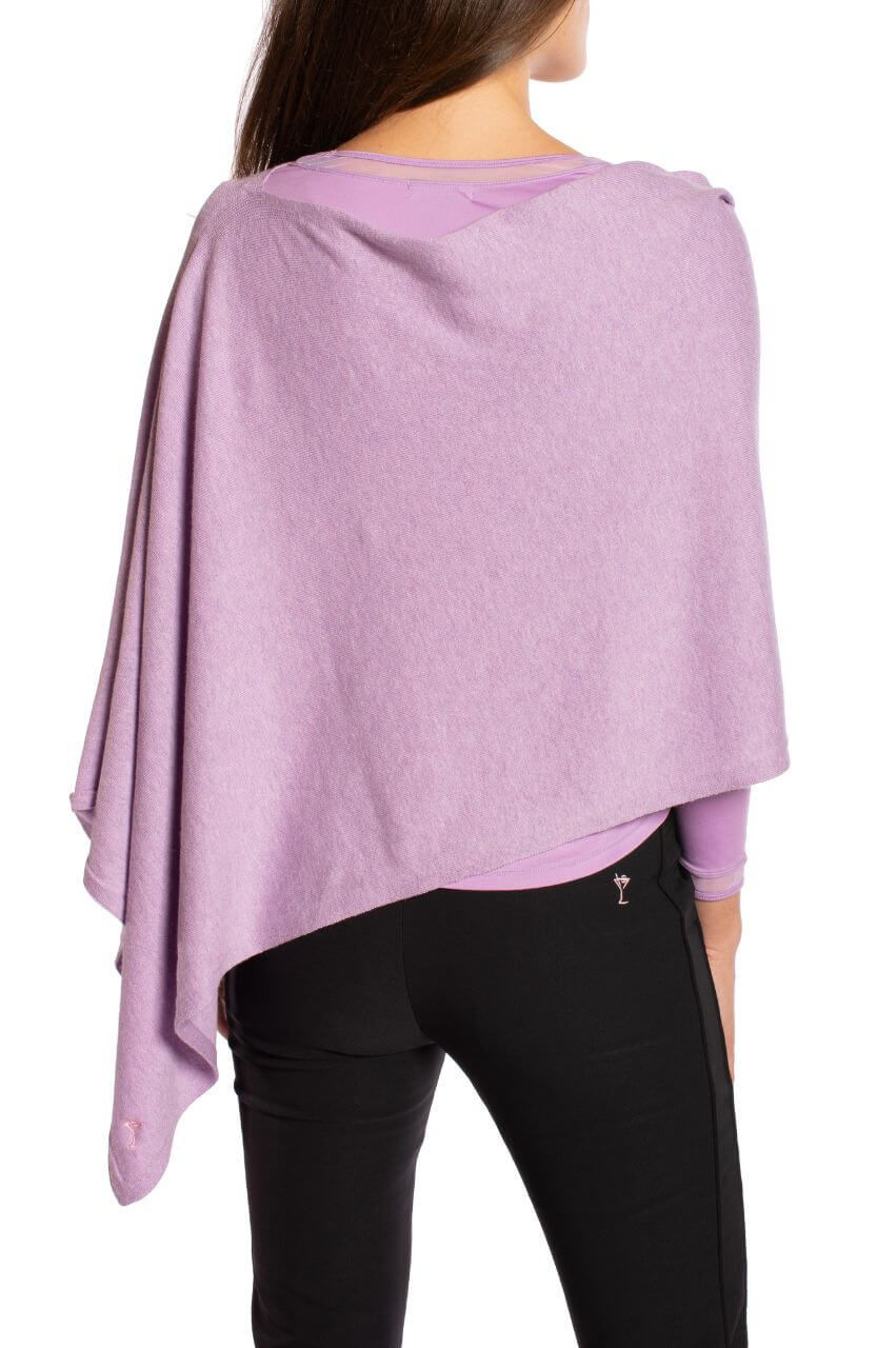 Lavender Cotton Cashmere Poncho - GolftiniPonchos