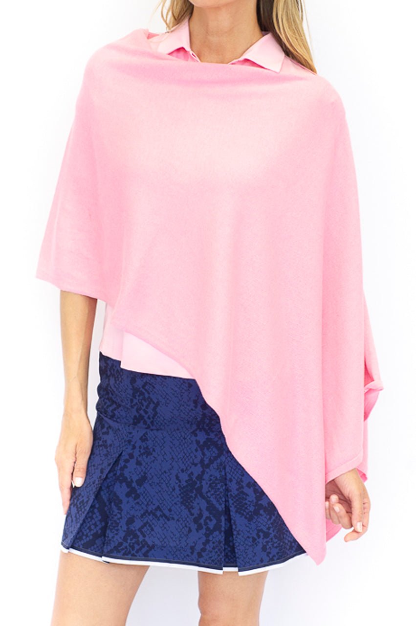 Light Pink Cotton Cashmere Poncho - GolftiniPonchos