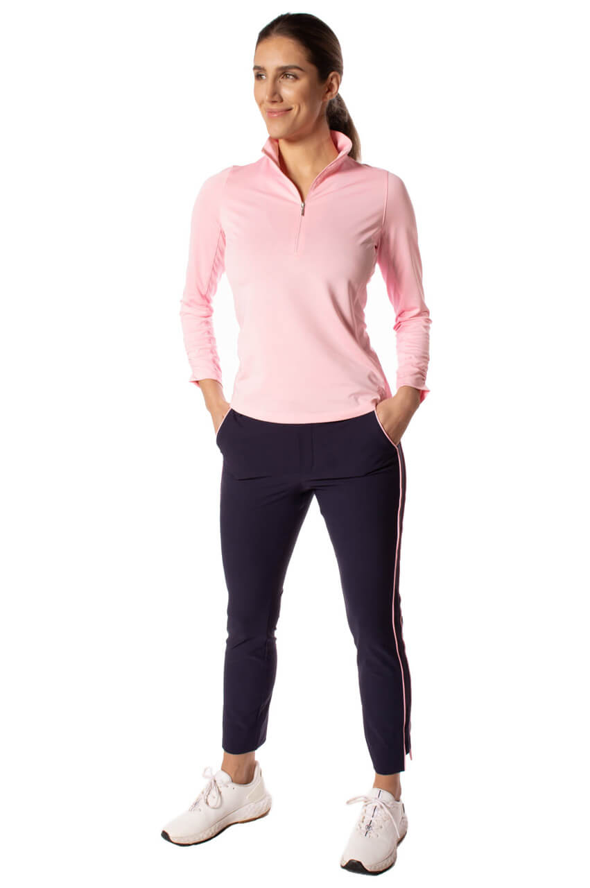 Light pink long sleeve polo hotsell