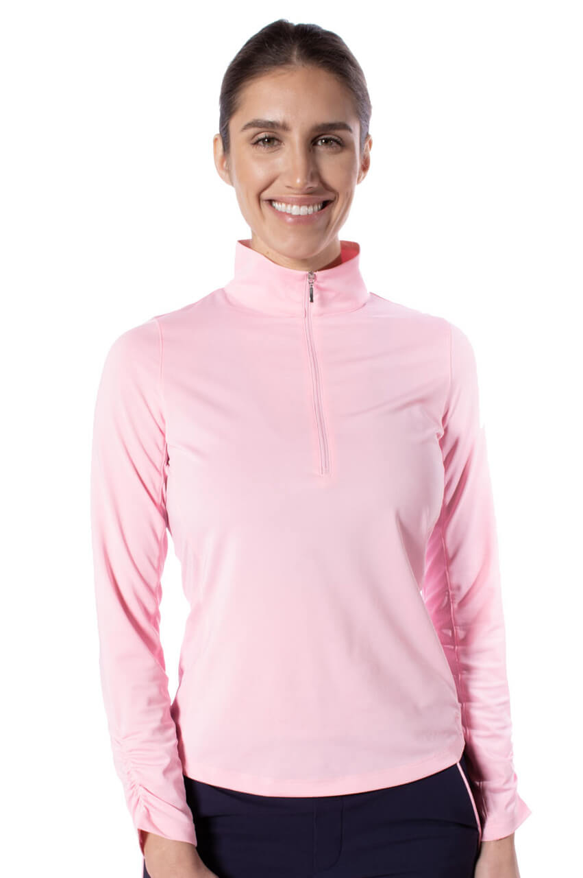 Light pink long sleeve polo hotsell