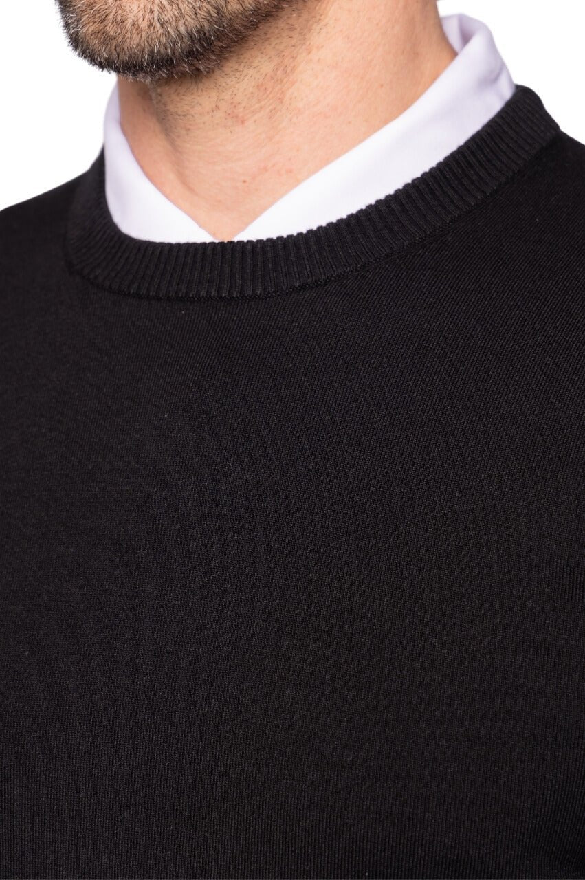 Men's Black Martini Crewneck Sweater - GolftiniMen's Tops