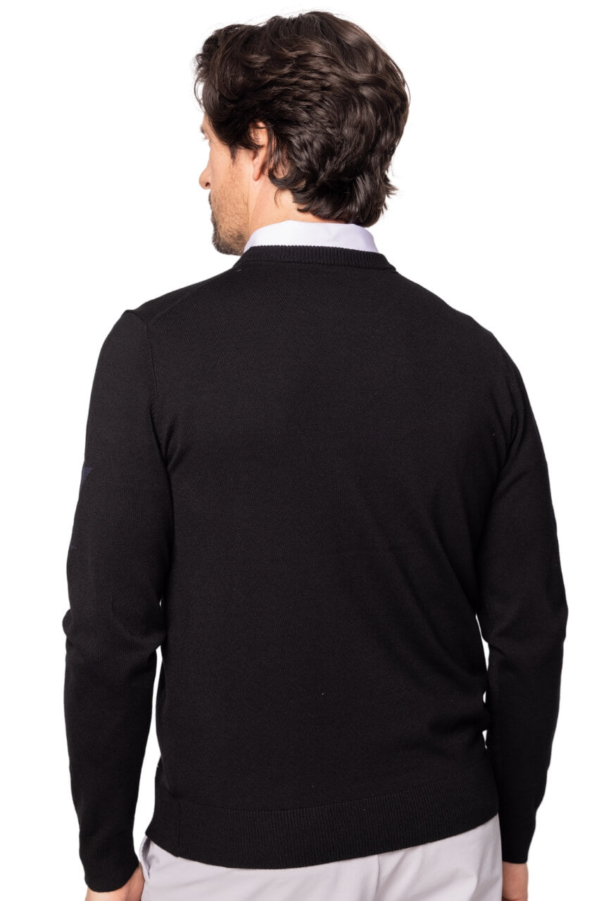 Men's Black Martini Crewneck Sweater - GolftiniMen's Tops