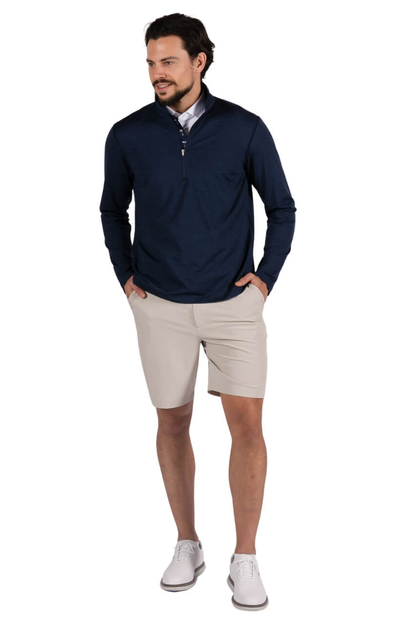 Men's Khaki Performance Short - GolftiniShorts