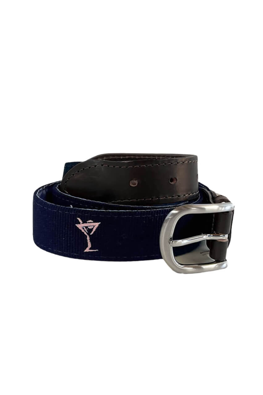Men&#39;s Martini Embroidered Belt - GolftiniAccessories