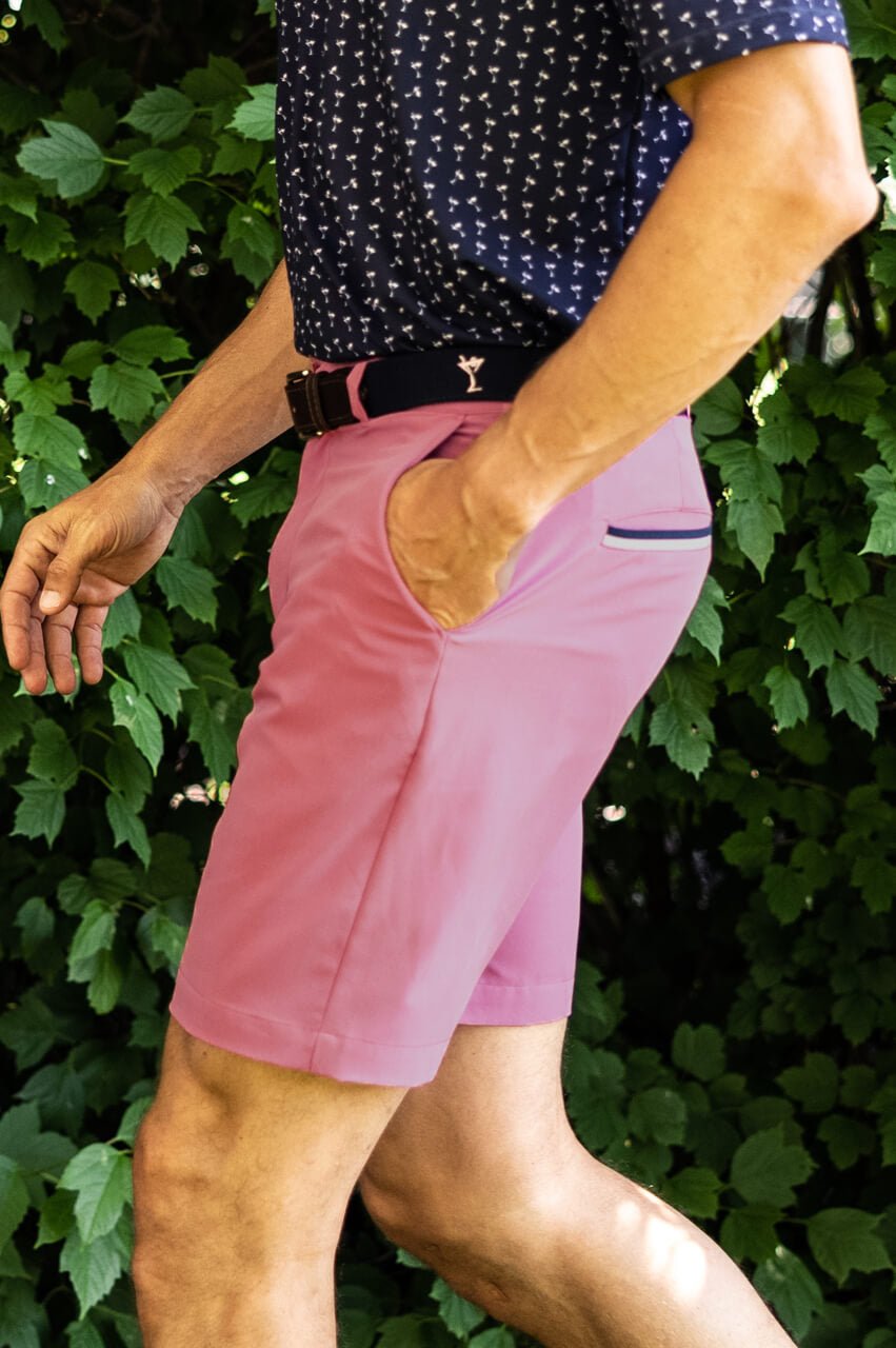 Men's Nantucket Pink Performance Short - GolftiniShorts