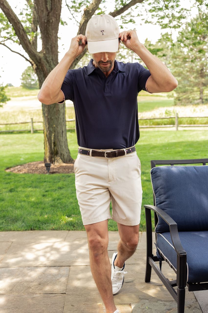 Men's Navy Sport Polo - GolftiniMen's Tops