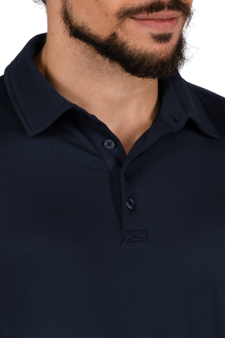 Men's Navy Sport Polo - GolftiniMen's Tops