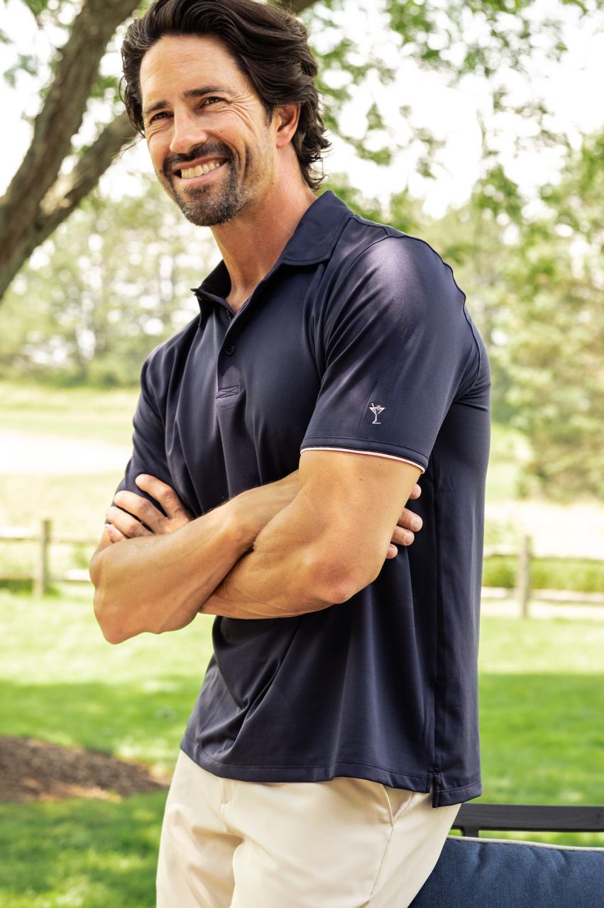 Men&#39;s Navy Sport Polo - GolftiniMen&#39;s Tops