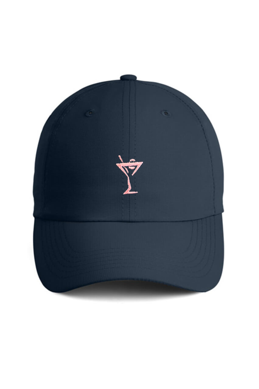 Men&#39;s Navy/Light Pink Original Fit Performance Hat - GolftiniMen&#39;s Headwear
