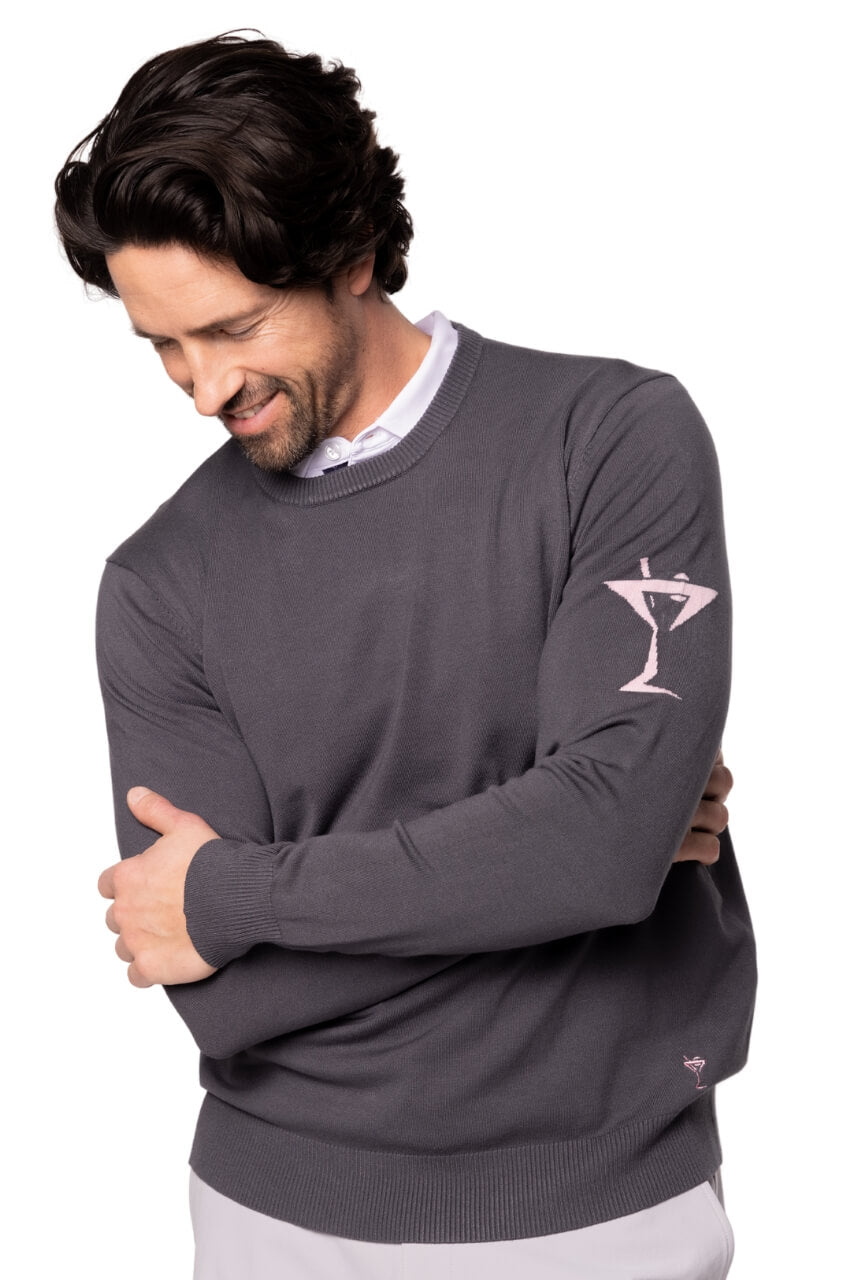 Men's Slate Martini Crewneck Sweater - GolftiniMen's Tops