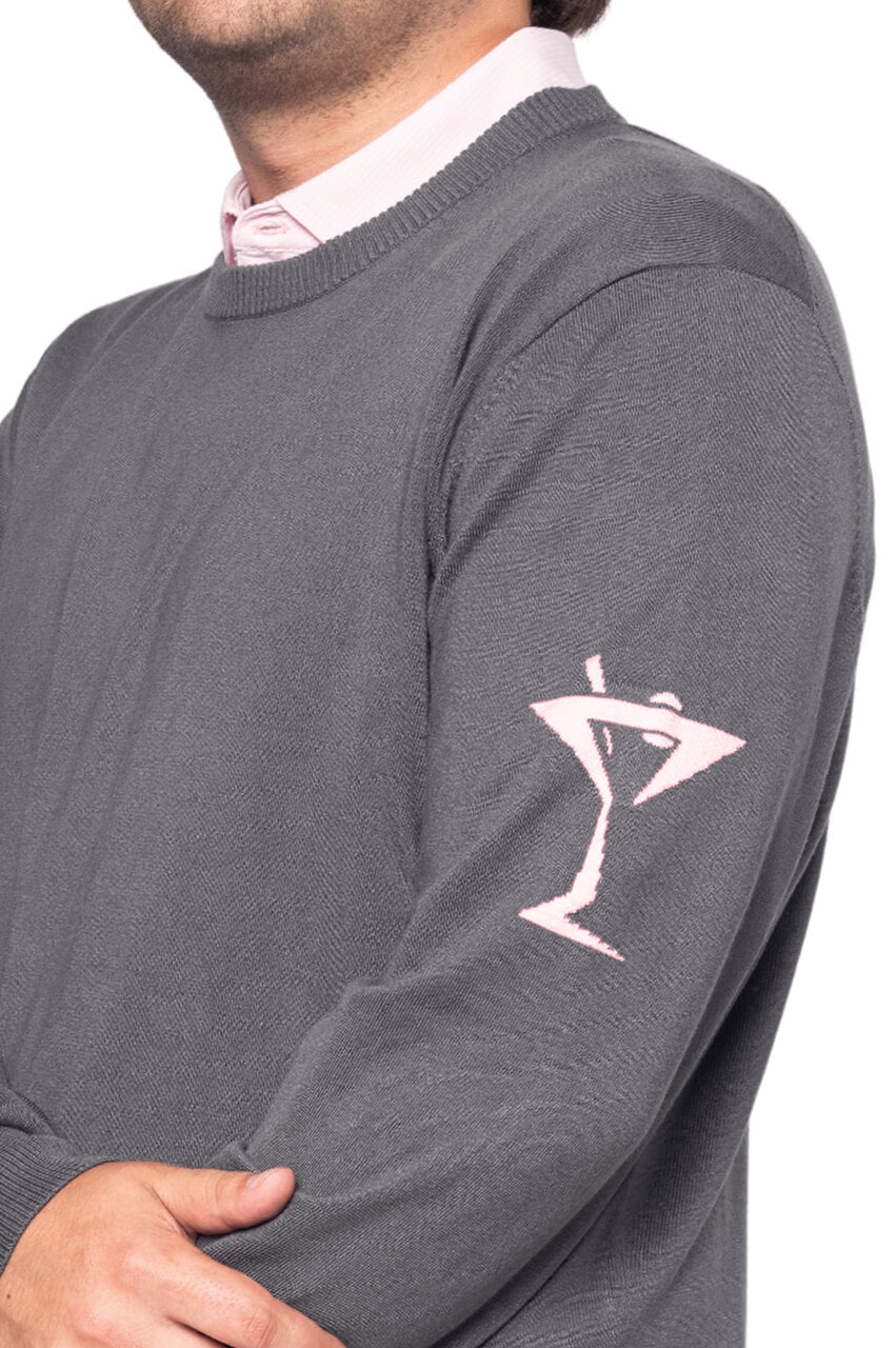 Men's Slate Martini Crewneck Sweater - GolftiniMen's Tops