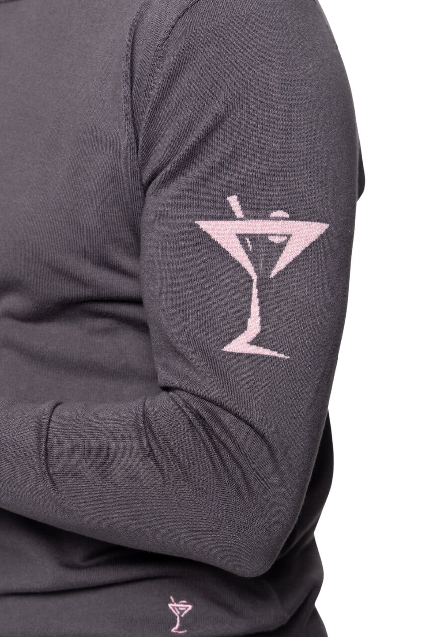 Men's Slate Martini Crewneck Sweater - GolftiniMen's Tops