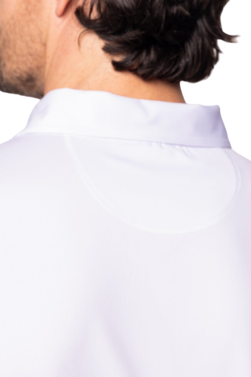 Men's White Sport Polo - GolftiniMen's Tops