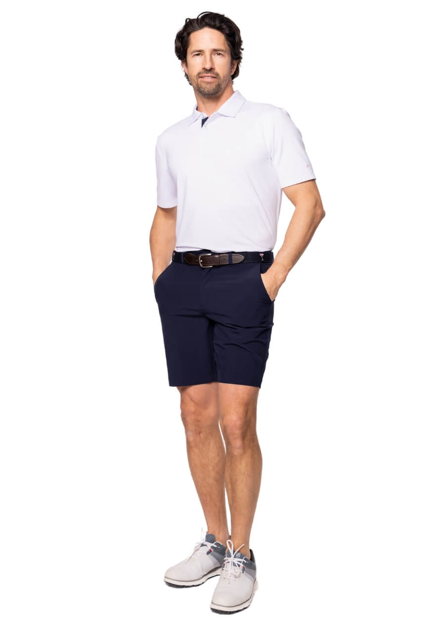 Men's White Sport Polo - GolftiniMen's Tops