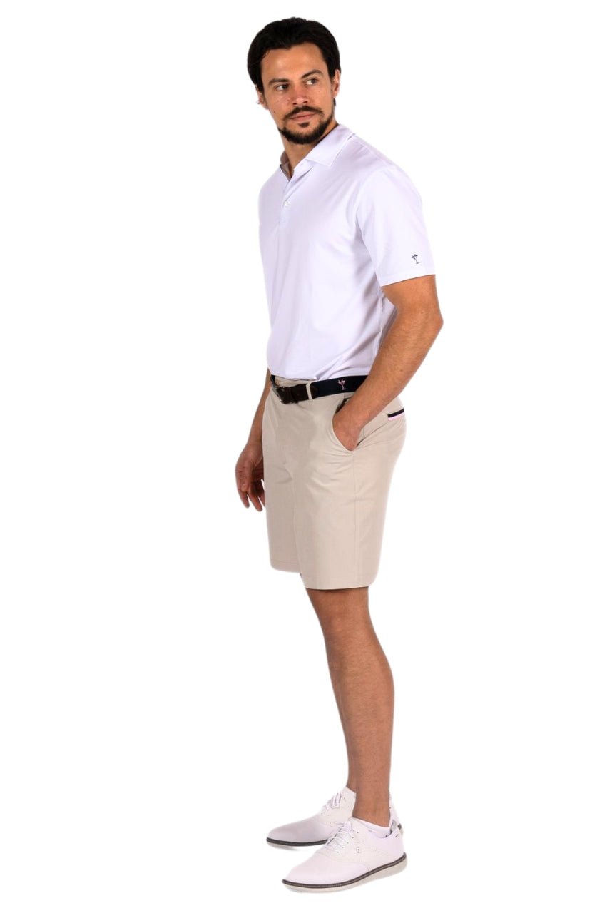 Men's White Sport Polo - GolftiniMen's Tops