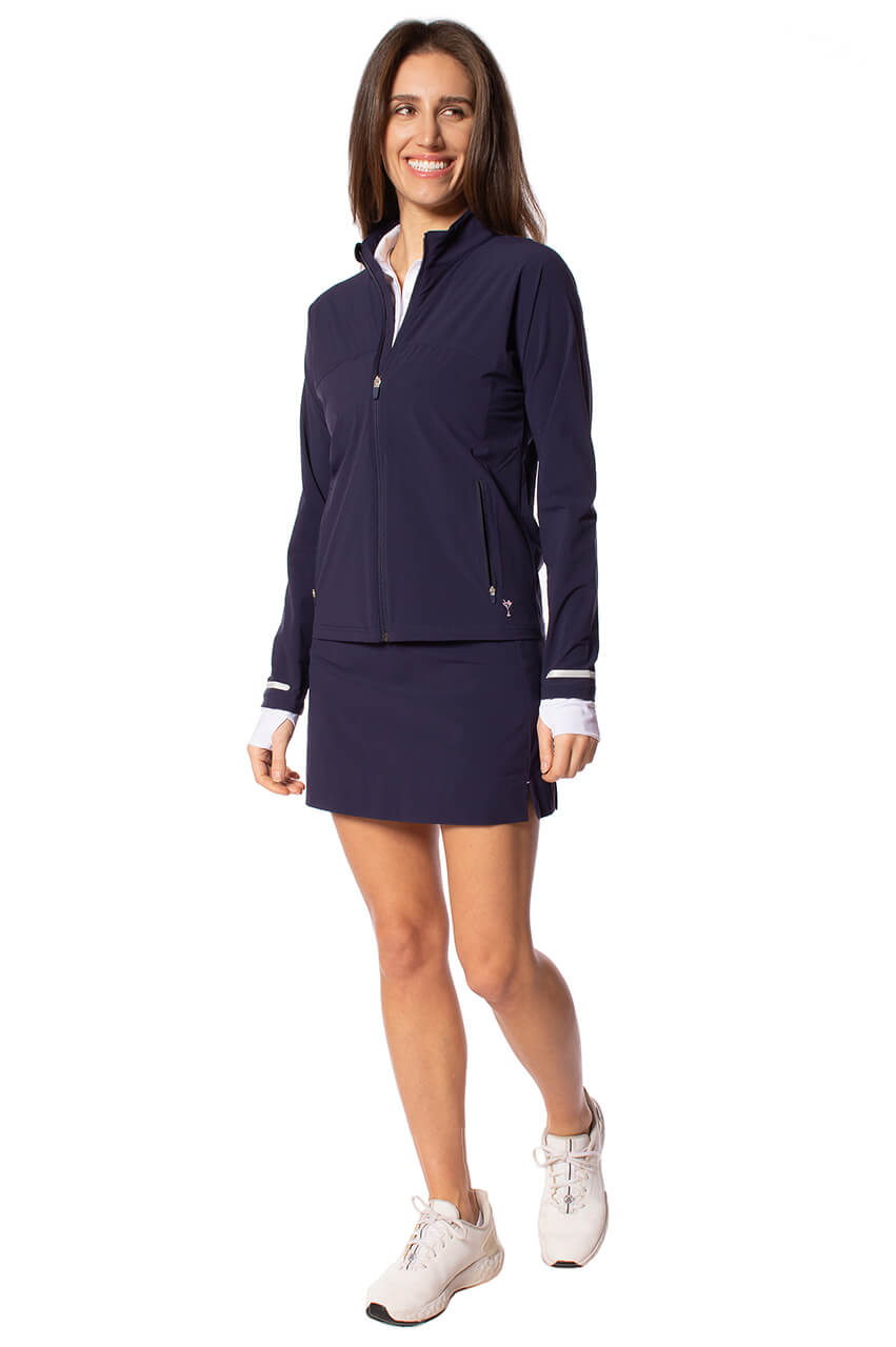 Navy Be An Athlete Jacket - GolftiniTops