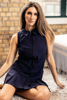 Navy Timeless Pleated Dress - GolftiniDress