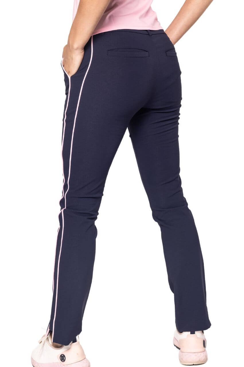 Navy/Rose Pink Susan Pant - GolftiniPant