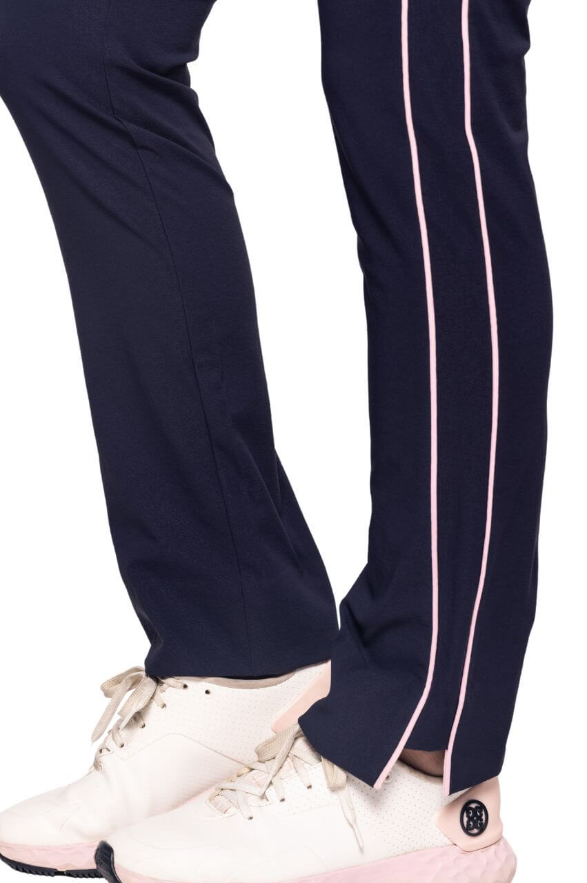 Navy/Rose Pink Susan Pant - GolftiniPant