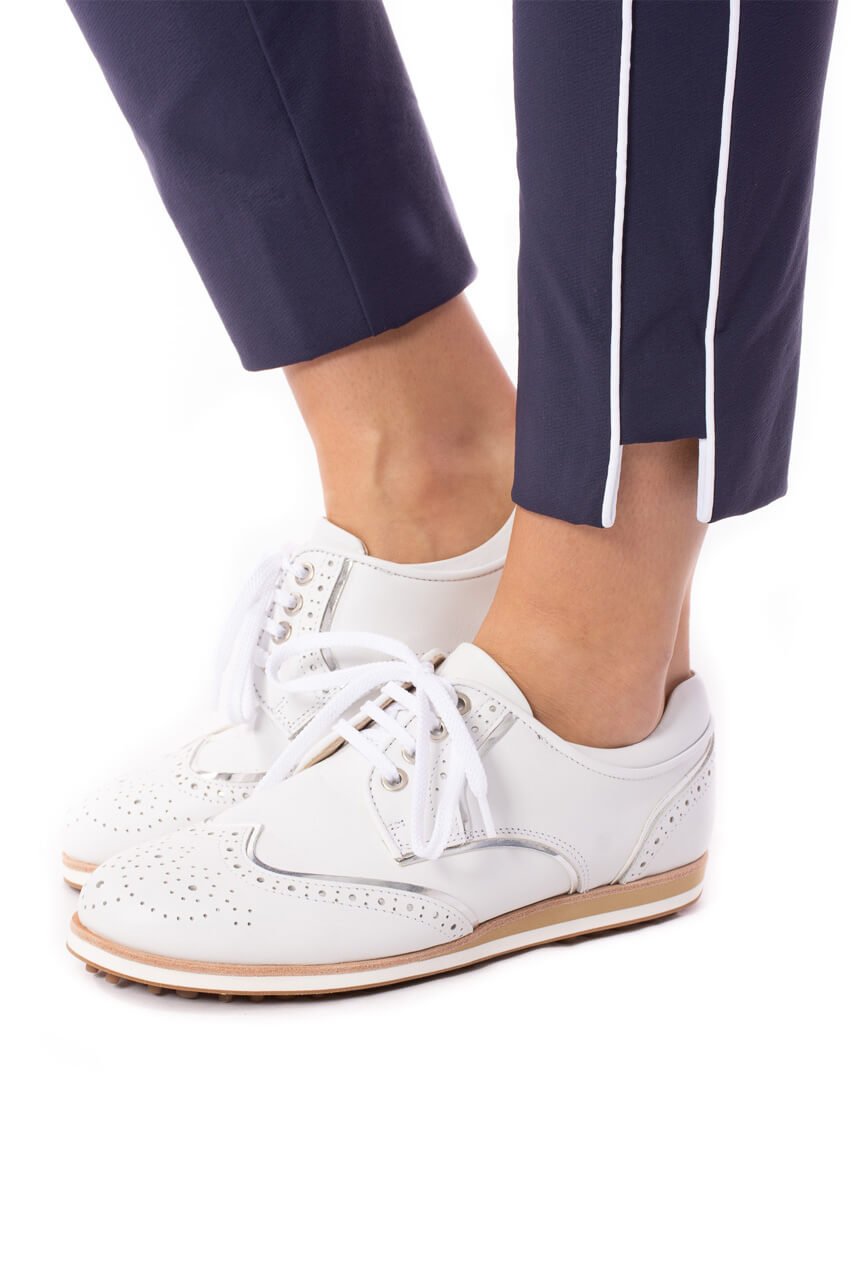 Navy/White Stretch Ankle Pant - GolftiniPant
