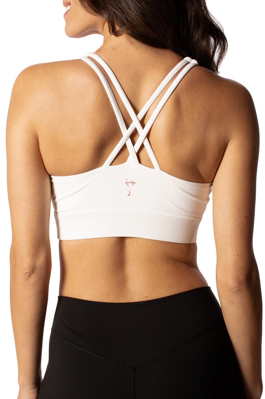 Off - White Crossover Sports Bra - GolftiniTops