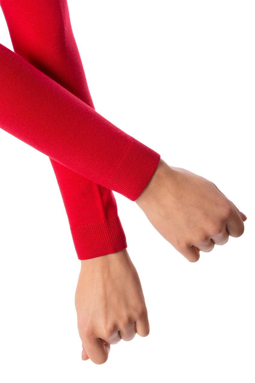 Red Stretch V - Neck Sweater - GolftiniSweaters