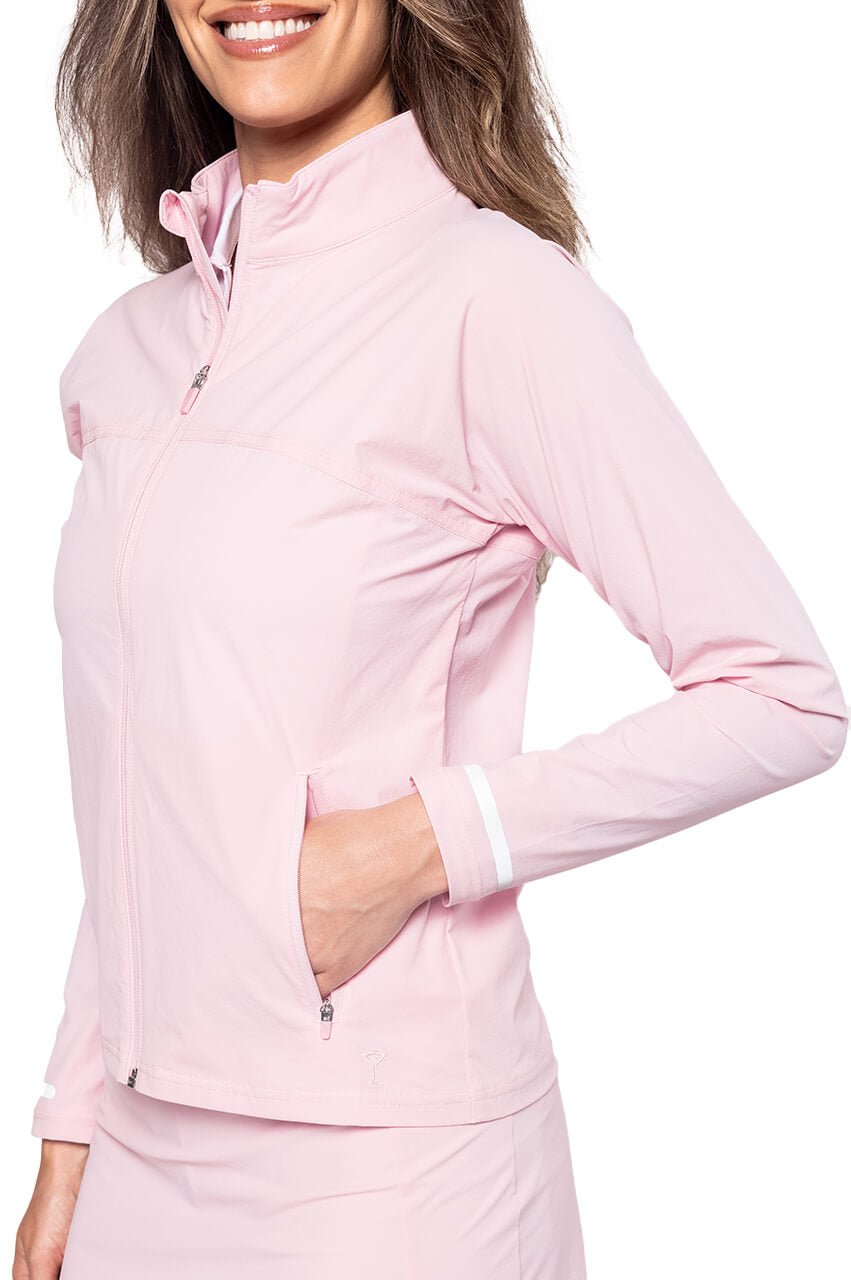 Rose Pink Be An Athlete Jacket - GolftiniTops