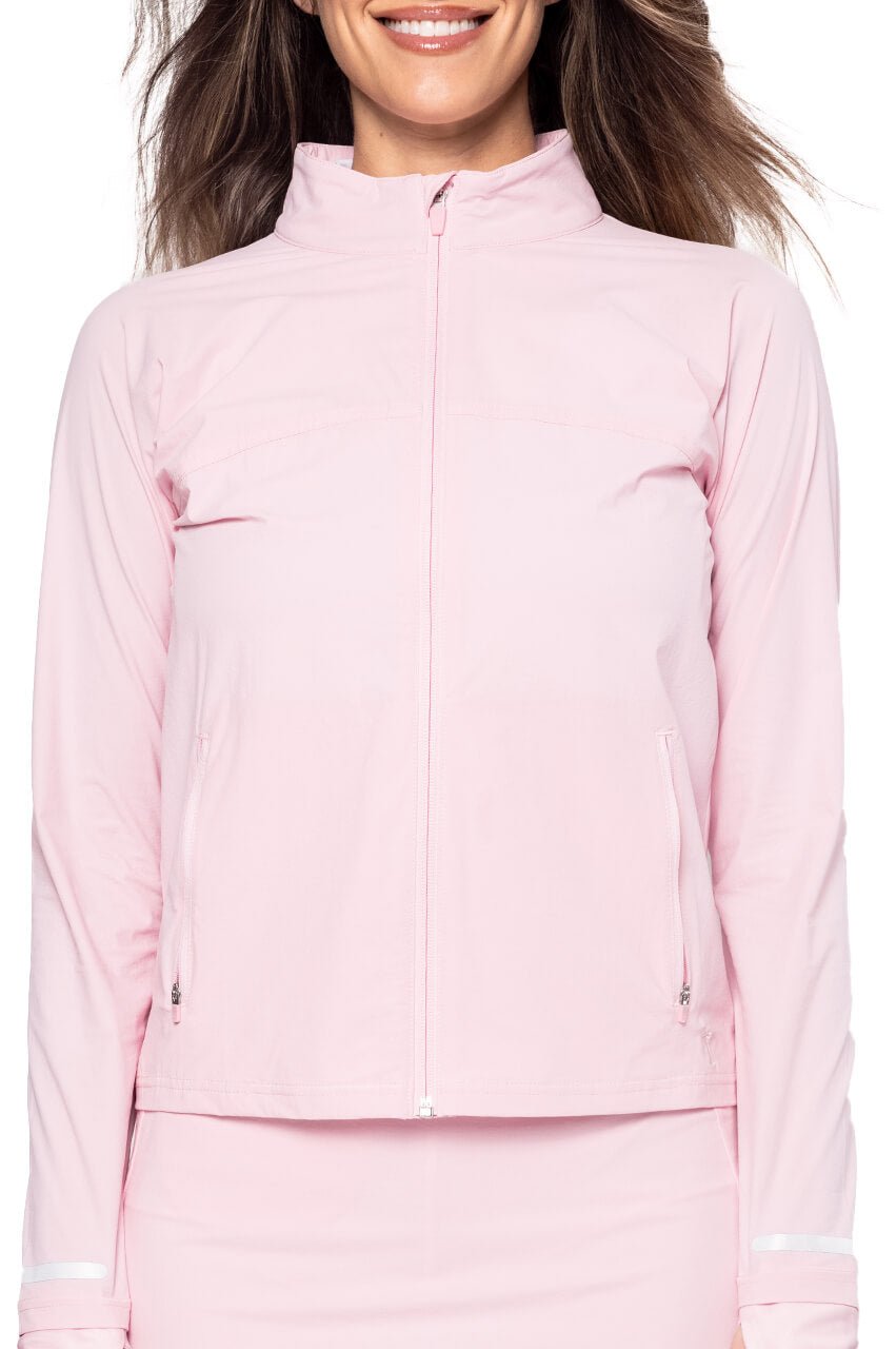 Rose Pink Be An Athlete Jacket - GolftiniTops