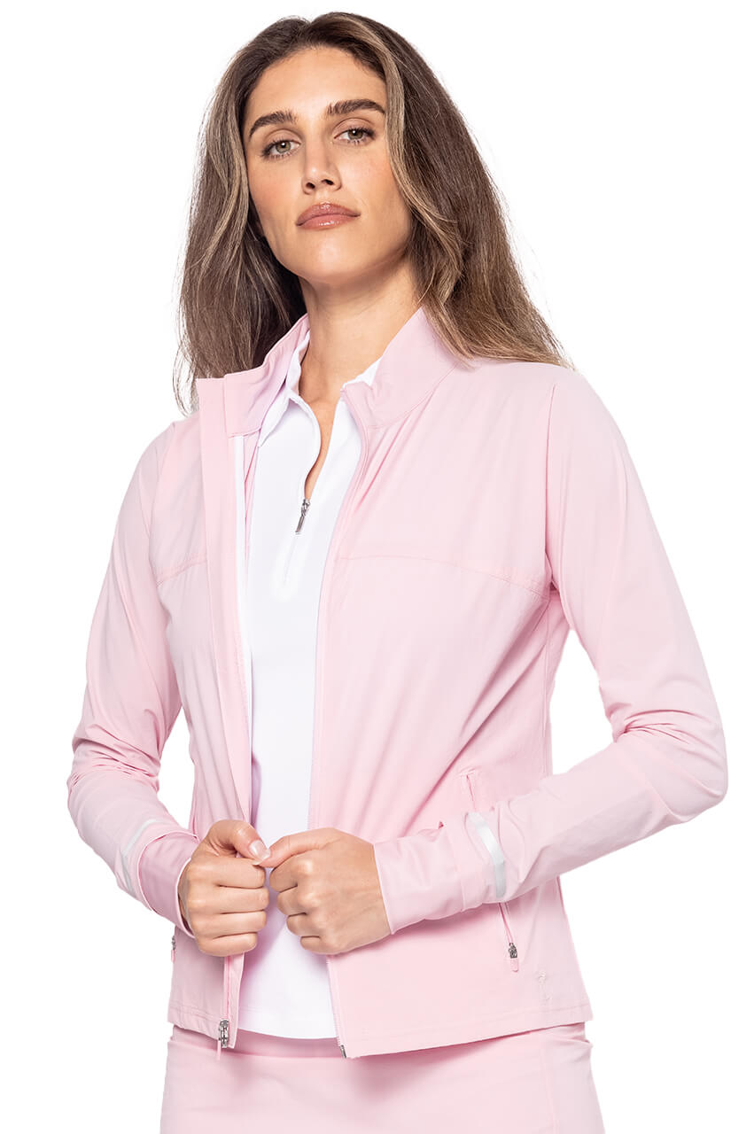 Rose Pink Be An Athlete Jacket - GolftiniTops