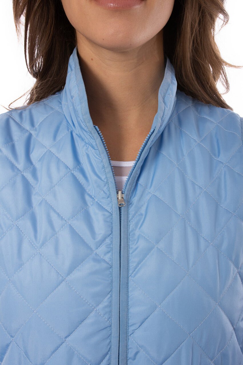 Sky Blue Quilted Wind Vest - GolftiniVests