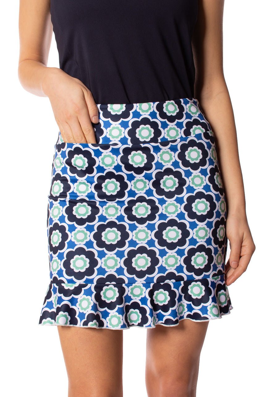 Golftini Green and Navy Mint Julep Mandala shops Golf Skort Women’s Size 4 L